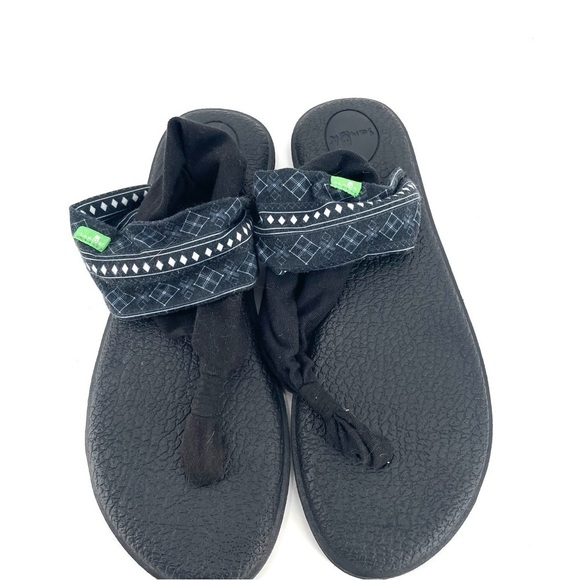 Sanuk Yoga Sling Aztec Printed Flip Flop Comfort Sandals - Picture 2 of 5